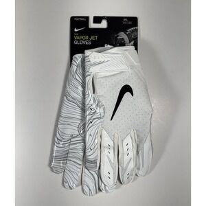NIKE Vapor Jet 5.0 NFL Football Gloves White Gray Size 4XL *NEW* PGF659-102
